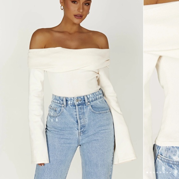 Meshki Marlisa Off Shoulder Twist Top - Picture 1 of 1